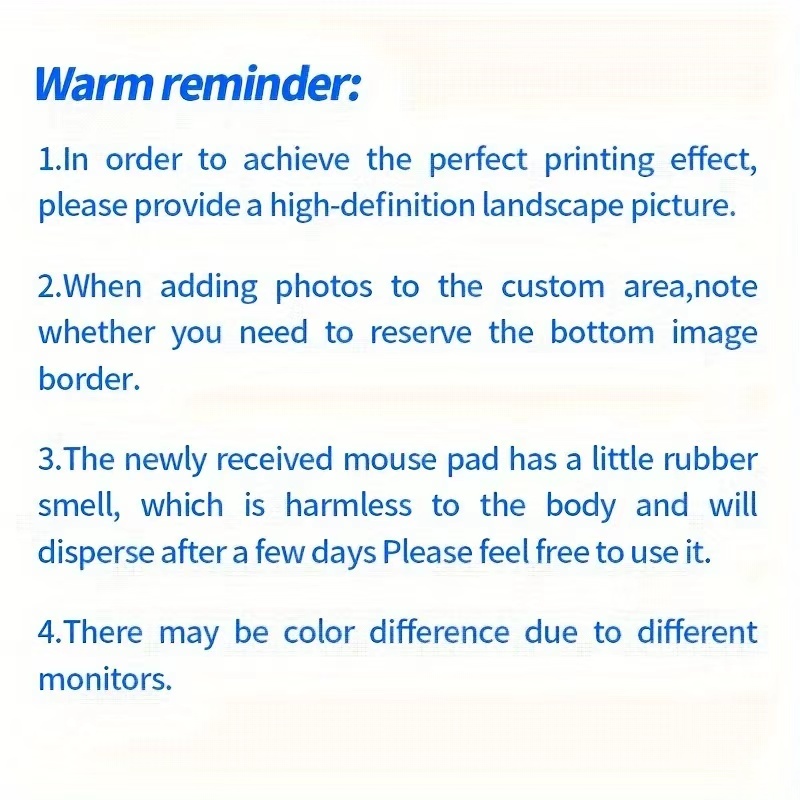 Customized HD Image Print Rubb - Desk Setup Diy 评论和价格