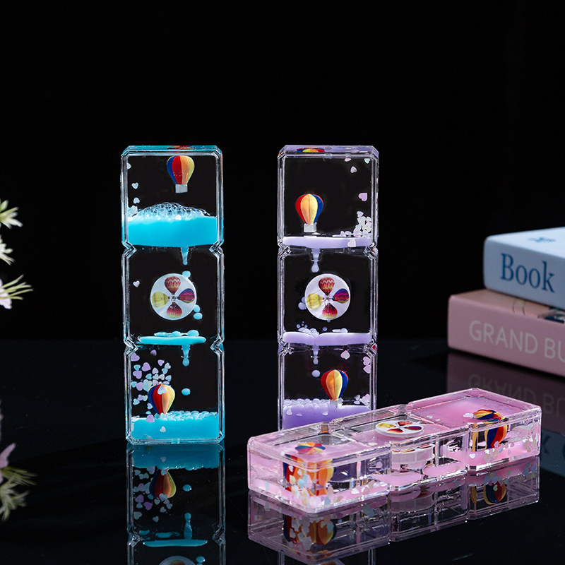 Hot Air Balloon Triple Cube Fl - Desk Setup Decor 评论和价格