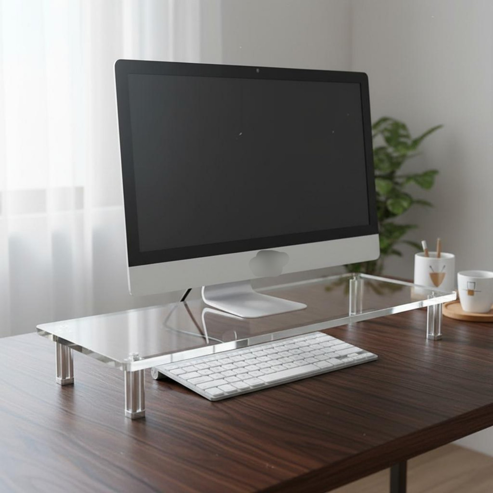 Acrylic Monitor Stand Easy to  - Desk Setup Organizer 评论和价格