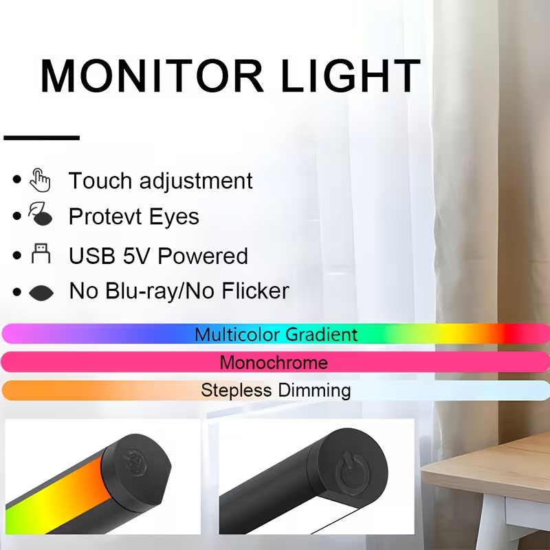 Computer Monitor Screen Light  - Desk Setup Lighting 评论和价格