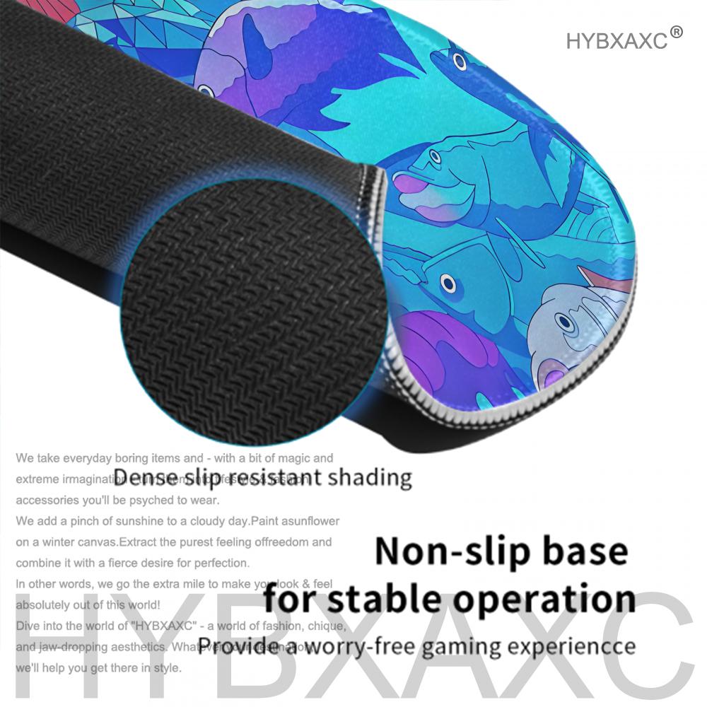 HYBXAXC Mouse Pad Cute Fish De - Desk Setup Blue 评论和价格