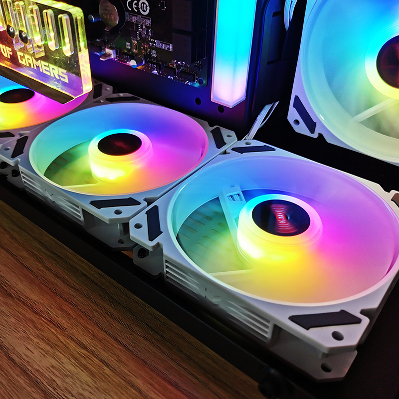ARGB 120mm Case Fan 5V 3PIN Mo - Desk Setup Lighting 评论和价格