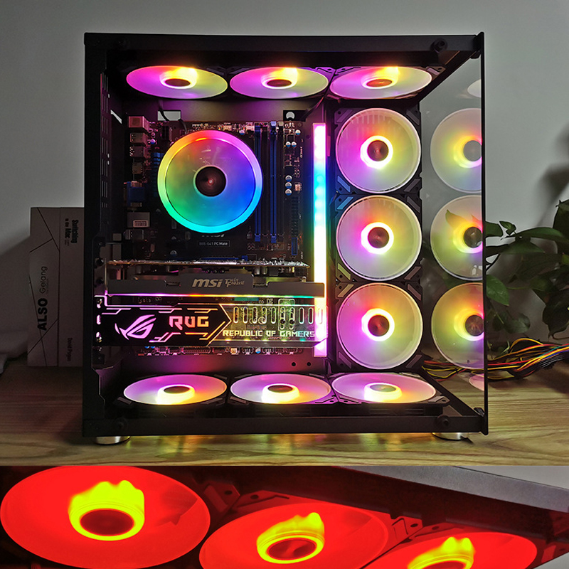 ARGB 120mm Case Fan 5V 3PIN Mo - Desk Setup Lighting 评论和价格