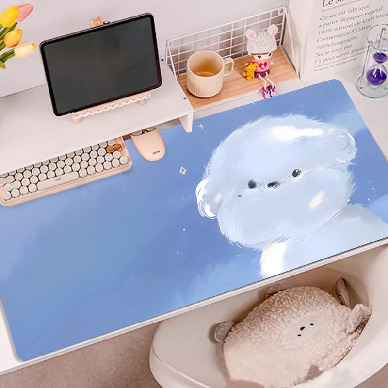 Leather Desk Pad Mouse Protect - Desk Setup Blue 评论和价格