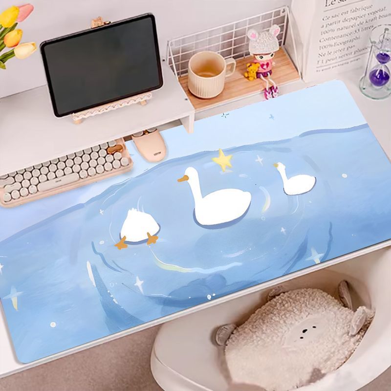 Leather Desk Pad Mouse Protect - Desk Setup Blue 评论和价格