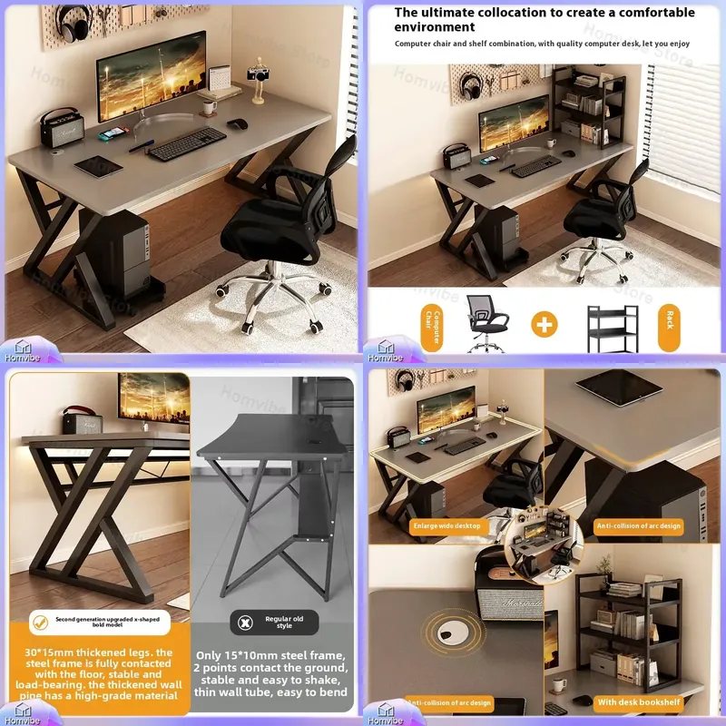Modern Wooden Computer Desk fo - L Shaped Desk Setup 评论和价格