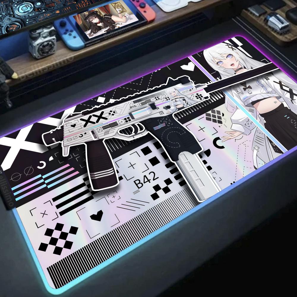 Girl with a gun Anime DIY game - Desk Setup Diy 评论和价格