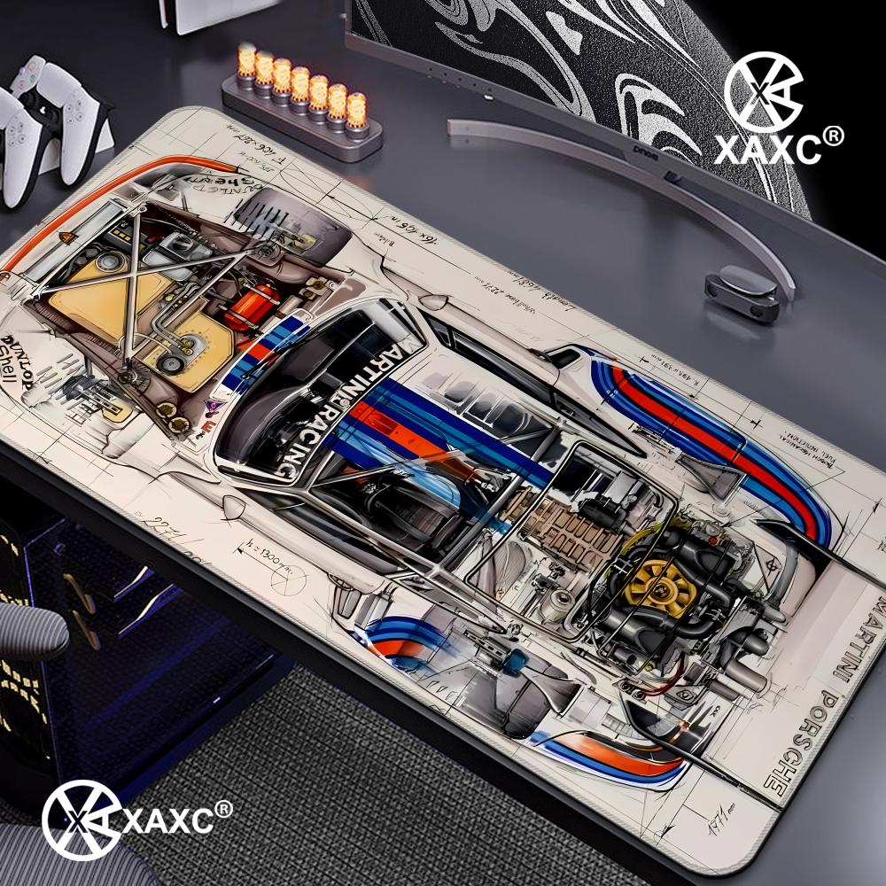 Large Cool Sport Car Blue Red  - Desk Setup Blue 评论和价格